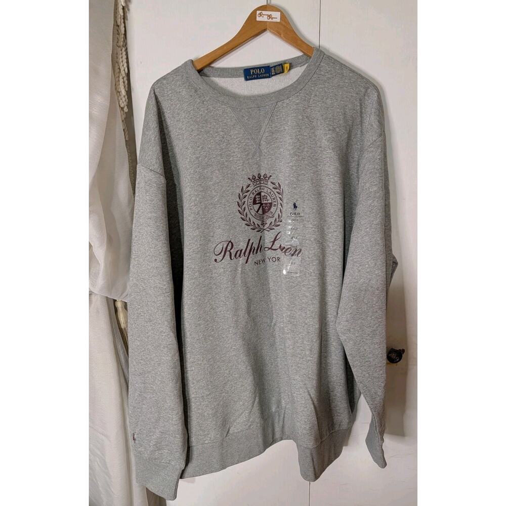 New POLO RALPH LAUREN Men Big & Tall Ralph Lauren New York Sweatshirt 3XLT